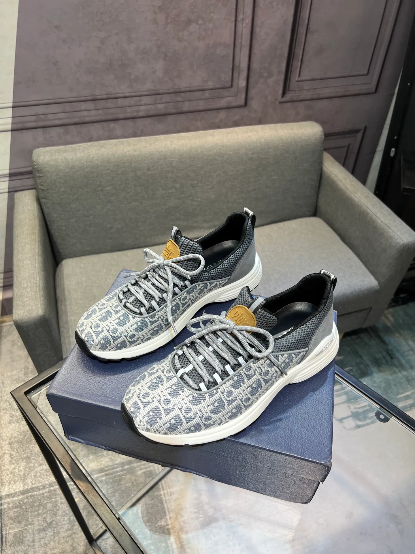 Men's shoes 💰400 [Dior] popular men's shoes, imported mesh splicing material, really inside. Original sole provided by the original factory, 38-45 (45 customized, non-refundable)